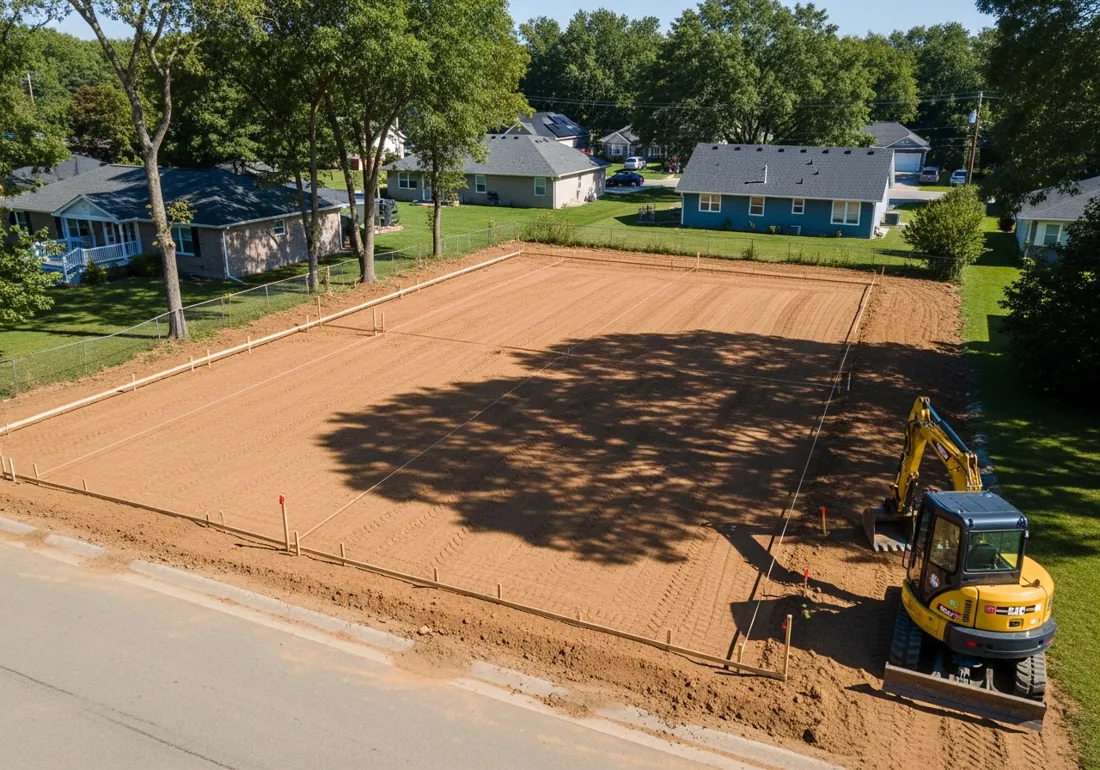 New Home Lot Prep — Grading & Land Clearing project in the Hickory NC area
